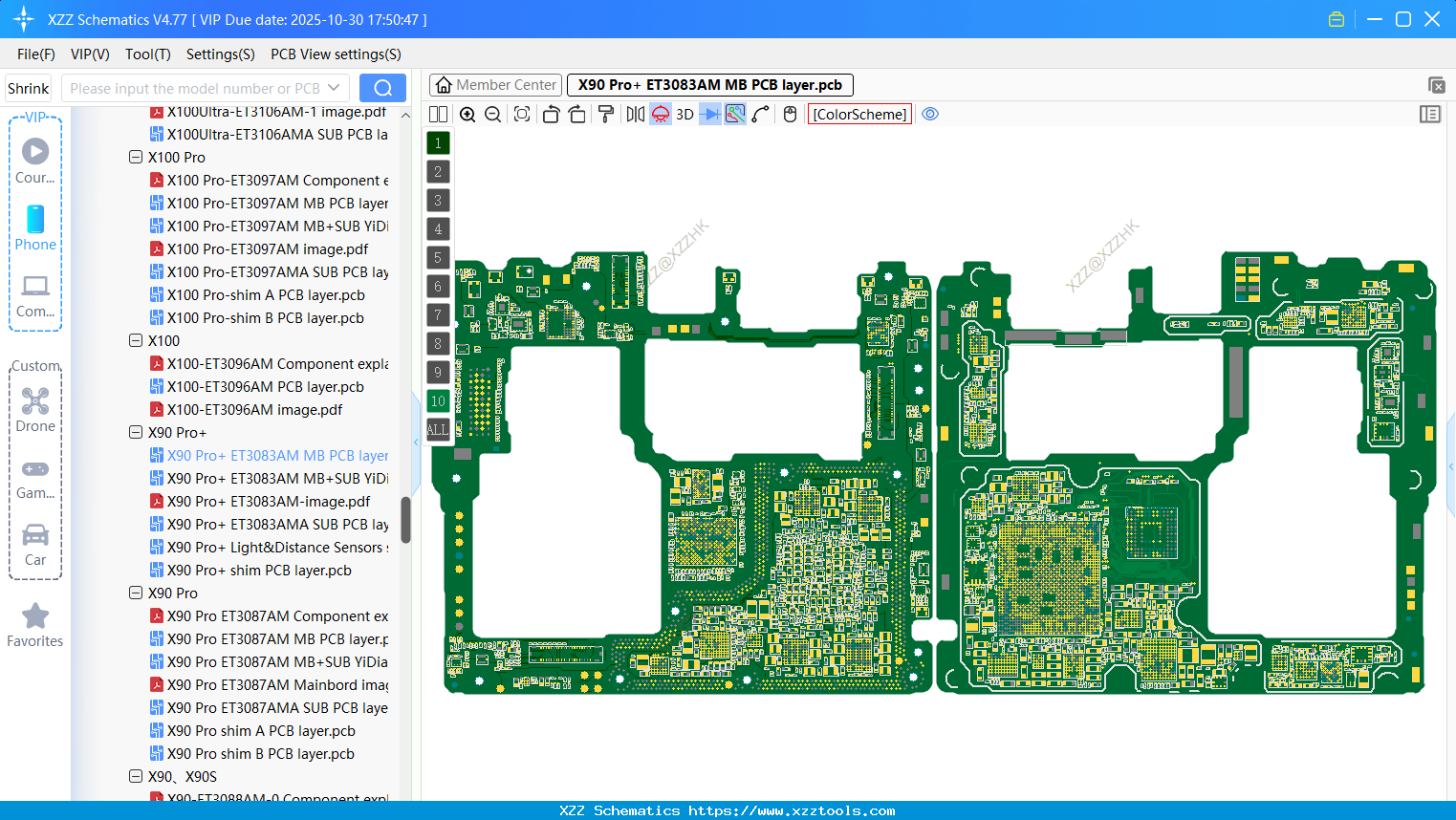 VIVO X90 Pro+ ET3083AM MB PCB Layer